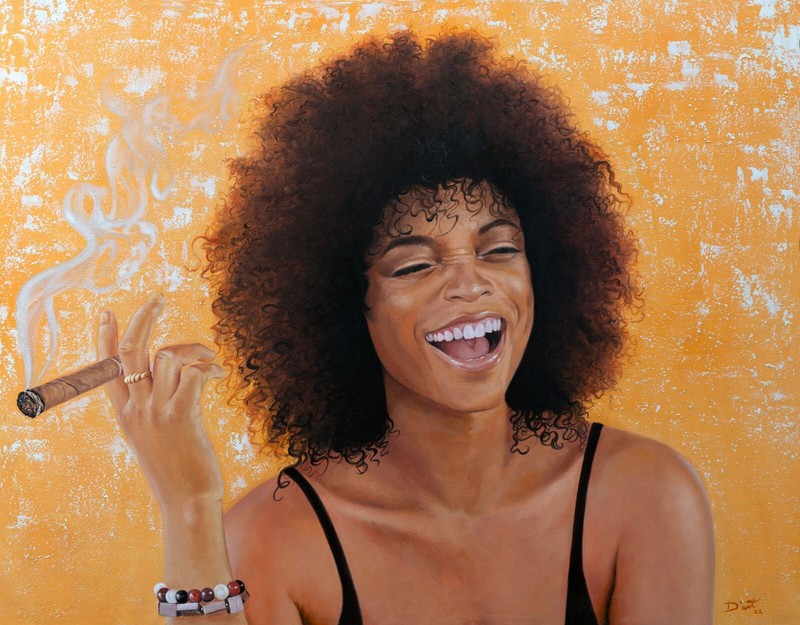 Cuban Born Artist Andy William Duarte Duran, 35 x 27.5 Original Oil Painting