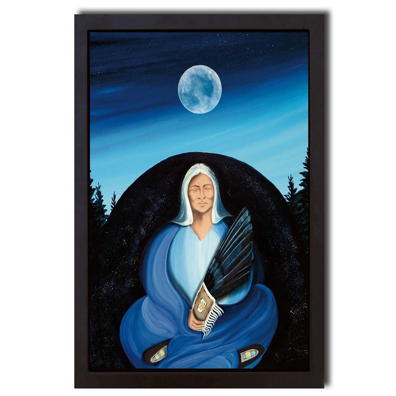 Black Framed Wisdom by Betty Albert Gallery Wrapped Canvas Art (26 in x 18 in)