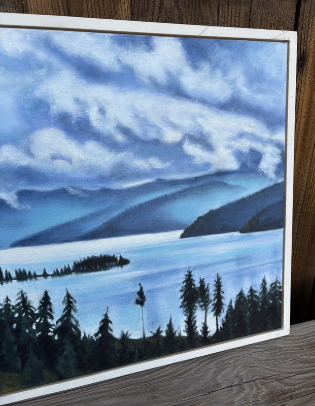 LANDSCAPE ALASKA or CANADA PAINTING ART IMPRESSIONIST BY THOMAS J. QUINN gallery