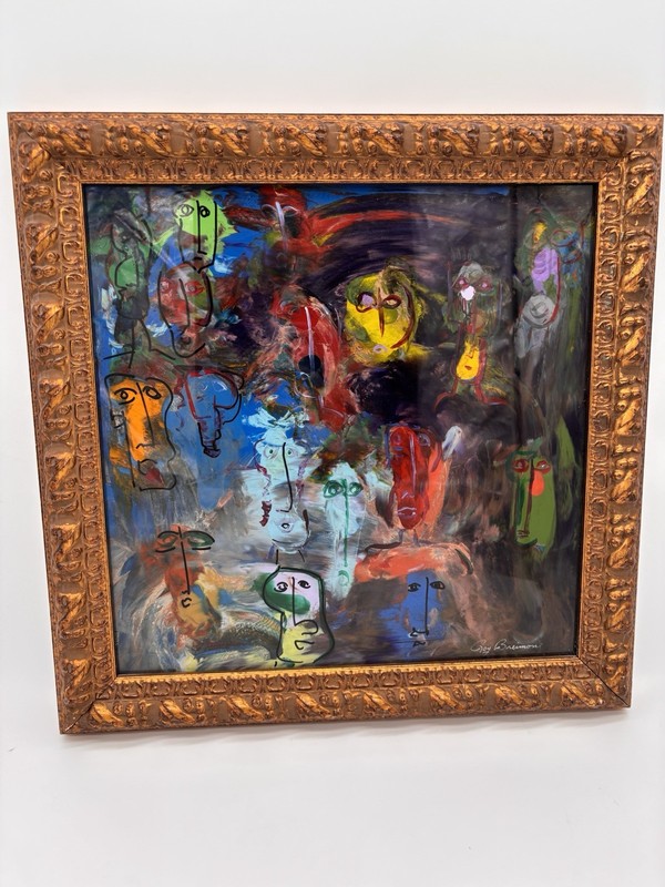 Original Reverse Painting On Lucite, Roy Breimon (1948-2004)