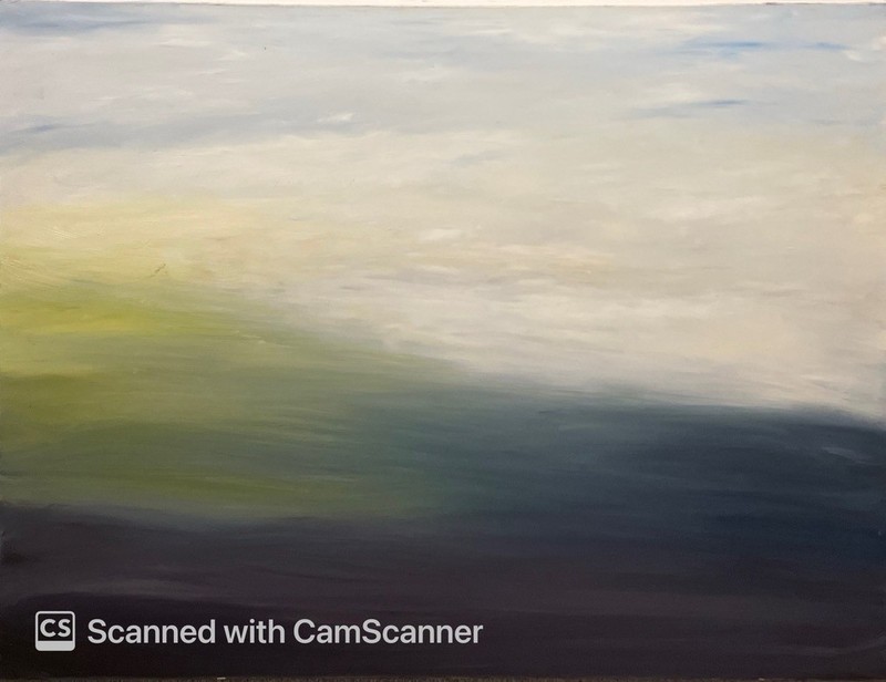 BLESSED#272 Peace Calm High View Landscape 30x40 Original Oil Canvas Abstract gallery