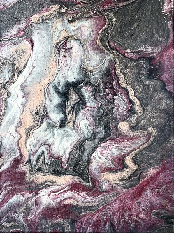 Paint Pouring on Stretched Canvas