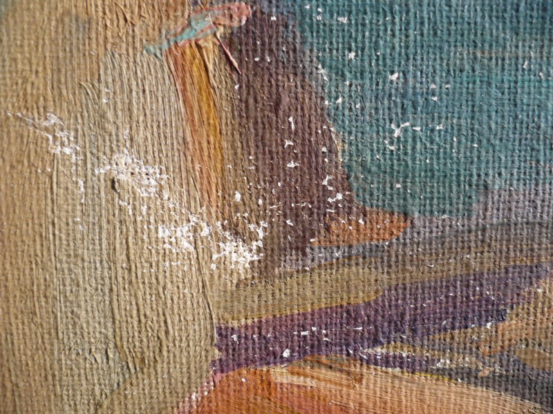 ALBERT EDEL Rare LISTED Massachusetts PROVINCETOWN HARBOR DOCK IMPRESSIONIST OIL gallery