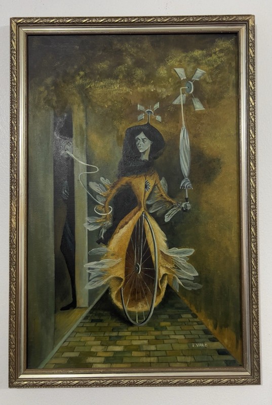 REMEDIOS VARO PAINTING OIL CANVAS SPANISH-MEXICAN PAINTER SURREALIST ART OLD gallery