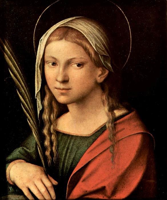 Oil painting Antonio-Allegri-Da-Correggio-Hl.-Katharina-von-Alexandrien canvas