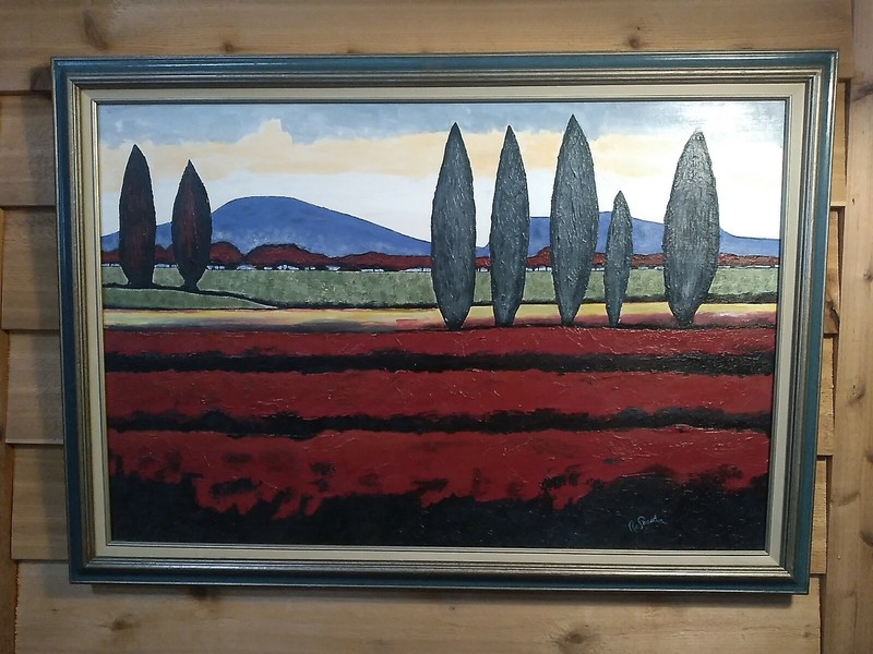 Ra Parody Oil Painting Signed & Framed