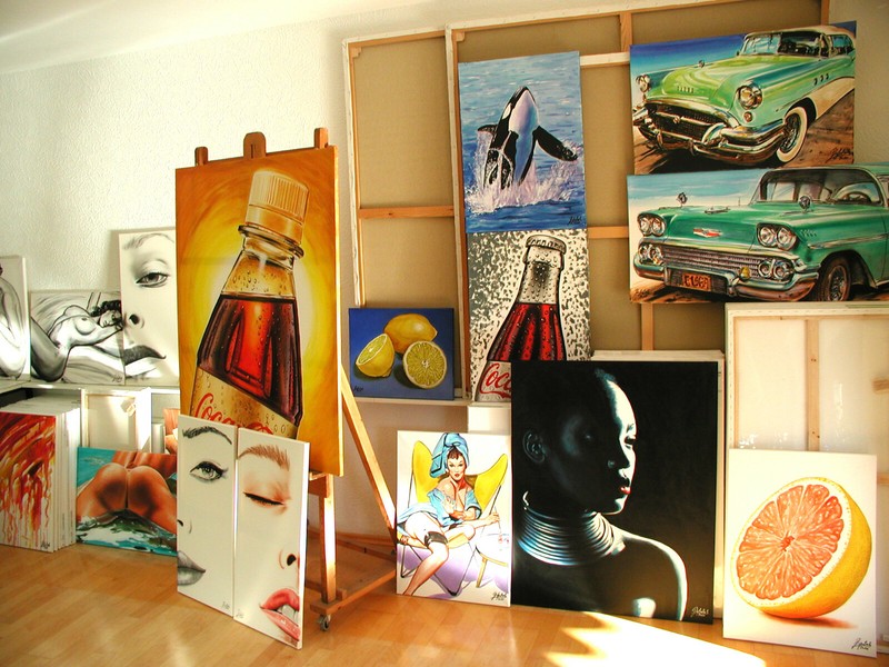 Art graphics, graphic, VW Beetle picture, autographed, limited., no photo! gallery