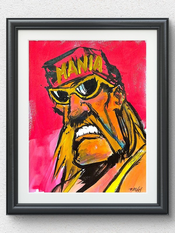Original Acrylic 11×14 Celebrity Caricature Signed Colorful Wall Art P173