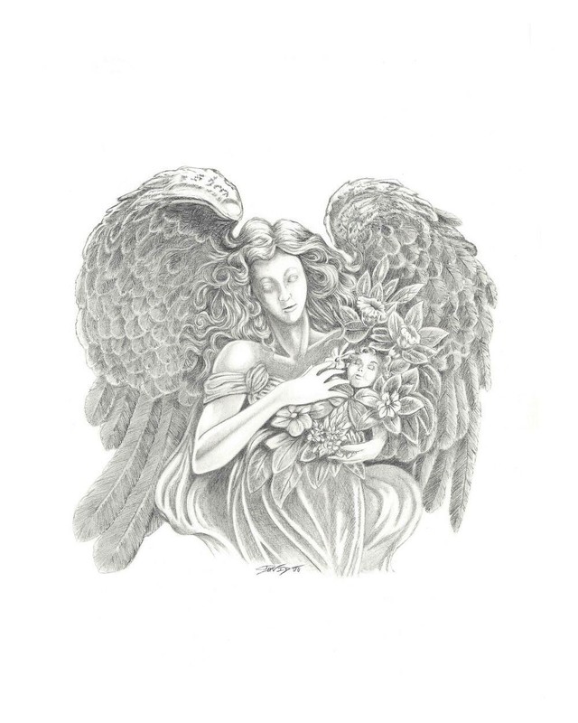 original artwork signed and numbered print pencil and colored pencil 11×14 inch