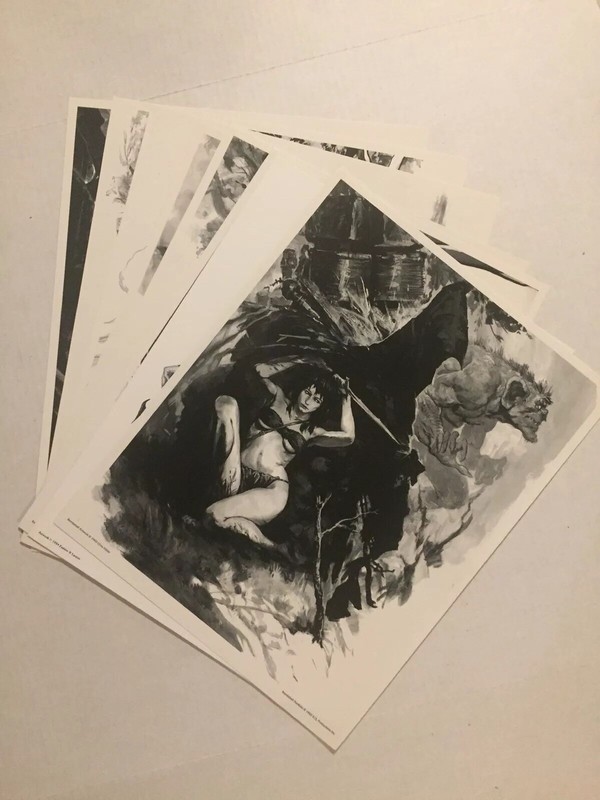 VINTAGE – Chris Miller Art 7 Lot – Bombshell Portfolio 1993