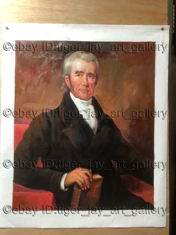 John Marshall Son of Thomas Marshall Joining Continental Army in 1776 Painting