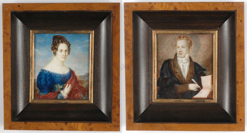 Carl Josef Alois Agricola (1779-1852)-Attrib. «Composer and his wife», ca.1825