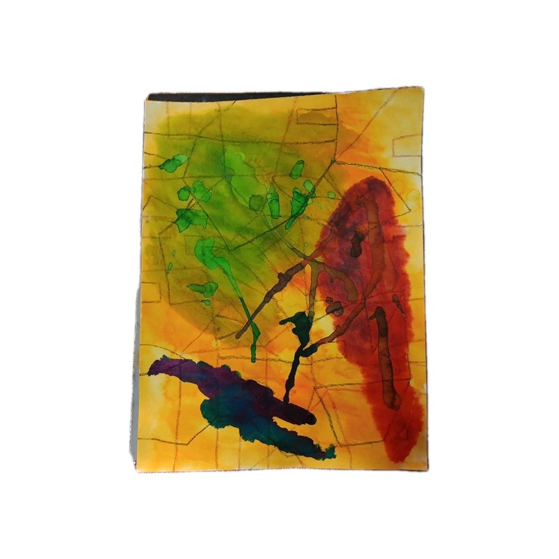 Original Mixed Media Painting Drawing Sign Contemporary Art Informel Brut Decor