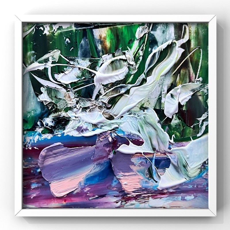 Lanai Coastal Expressive Bold Impasto Painting – Hawaiian Island Minimalist Art