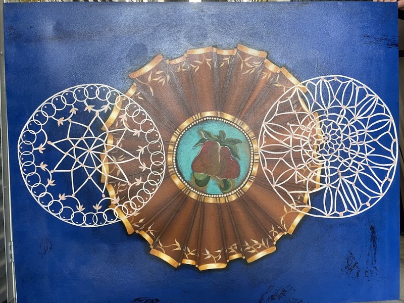 Hand-painted Oil Reproduction after Beatriz Milhazes gallery
