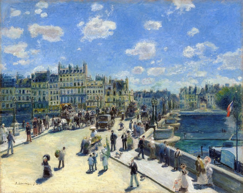 Auguste Renoir New Bridge Paris Reproduction – Giclee Canvas/Paper/Stretched