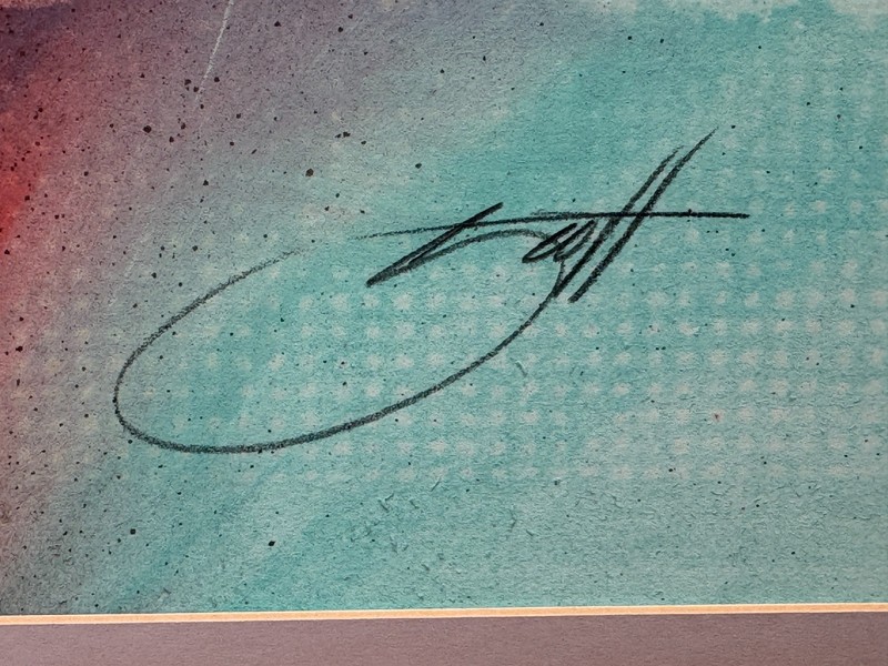 ATOMIC ASSYLUM ORIGINAL ABSTRACT PAINTING BENDAY DOTS DRIP SPLATTER SIGNED ART gallery