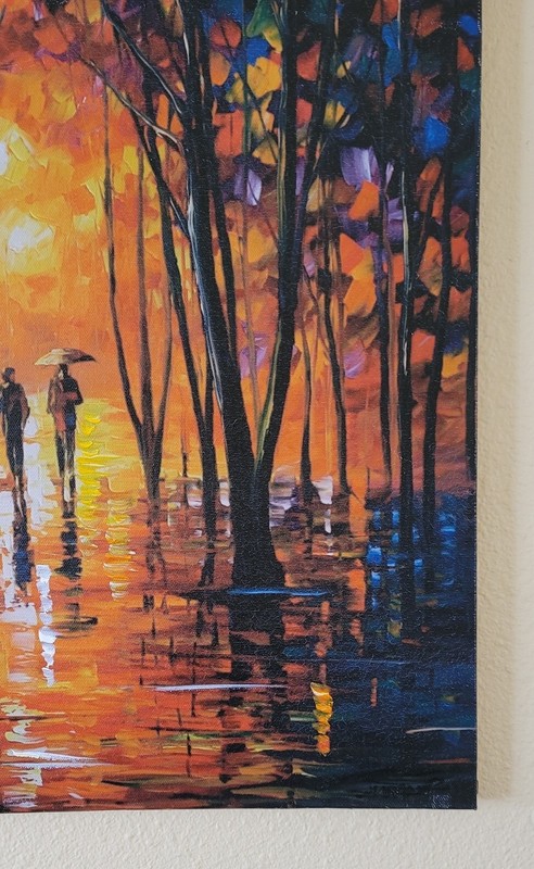 Afremov Giclee "Dark Park" Limited Edition 10 of 150 approximately 20"x17" gallery
