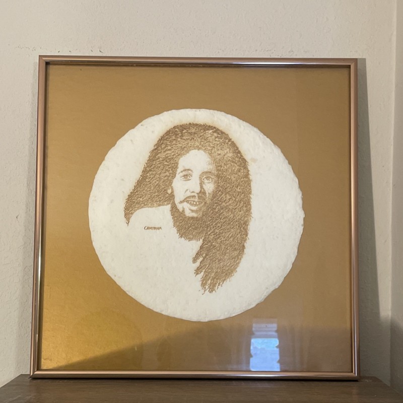 Bob Marley Portrait on Paper Tortilla gallery