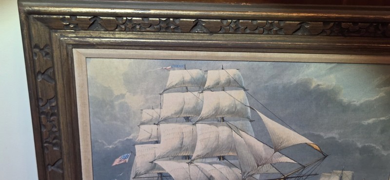 William Frederick Mitchell Naval / Merchant ship LITHO on CANVASS Ship Ocean gallery