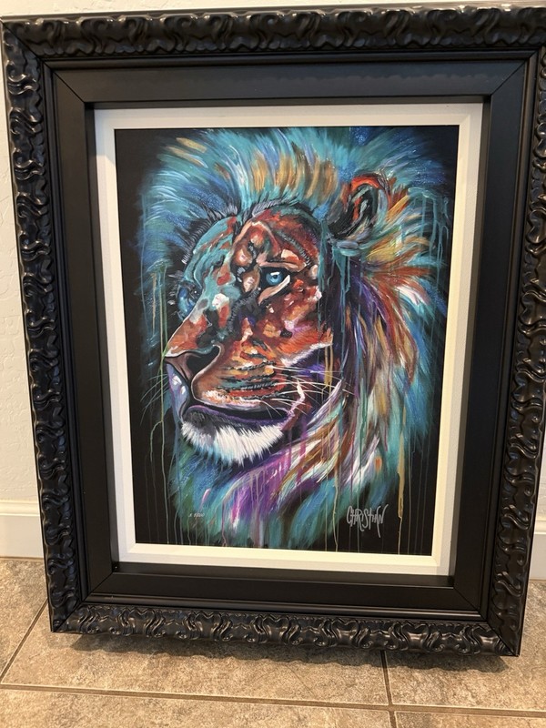 Christian Masot MIGHTY LION Painting Hand Signed With COA From Park West – NEW