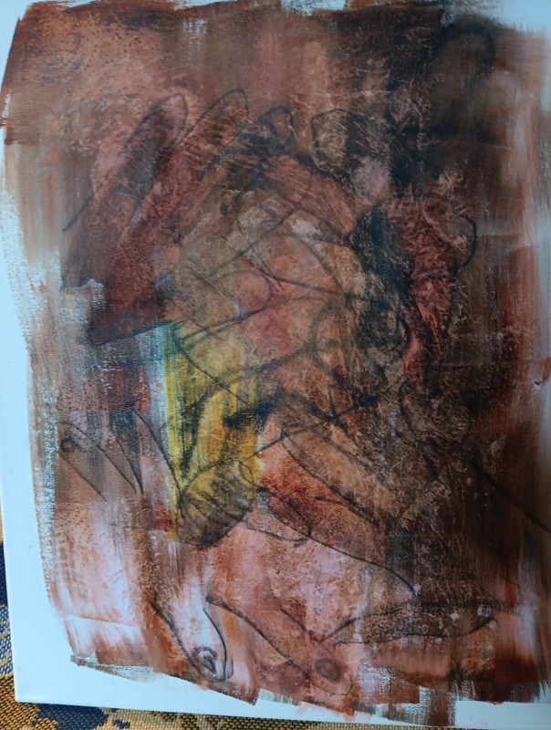 Mixed Media Painting Contemporary Abstract Art Informel Brut Tachisme Signed gallery