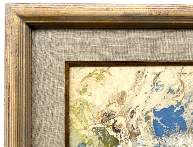 Abstract/fantasy Arabian Nights, water-oil, Charles S. Chapman NA, listed NY/NJ gallery