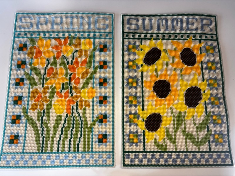 ☀️SUMMER & SPRING WALL HANGING SUNFLOWERS HOME DECOR PLASTIC CANVAS Complete