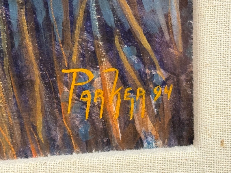“The Notch” Acrylic on Board Signed Dave Sherwin Parker Framed gallery