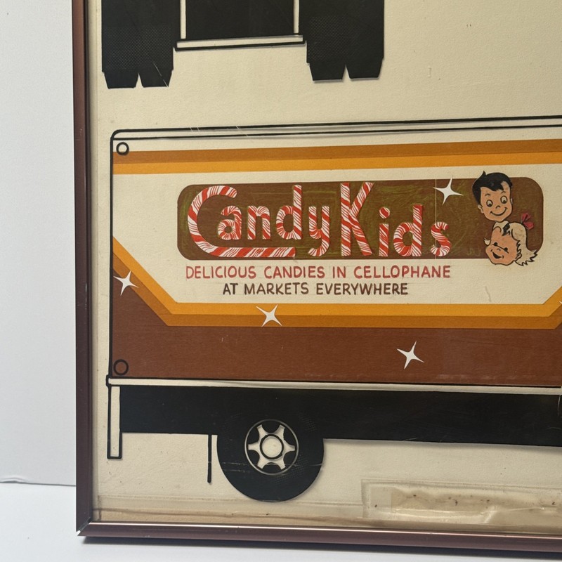 Vintage Retro Painting Illustration Truck Candy Advertising Original Industrial gallery