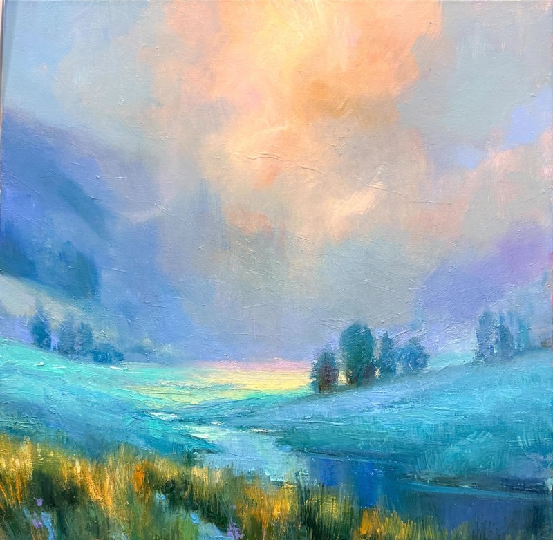 Montana Art Mountains original painting oil on canvas landscape impressionism gallery
