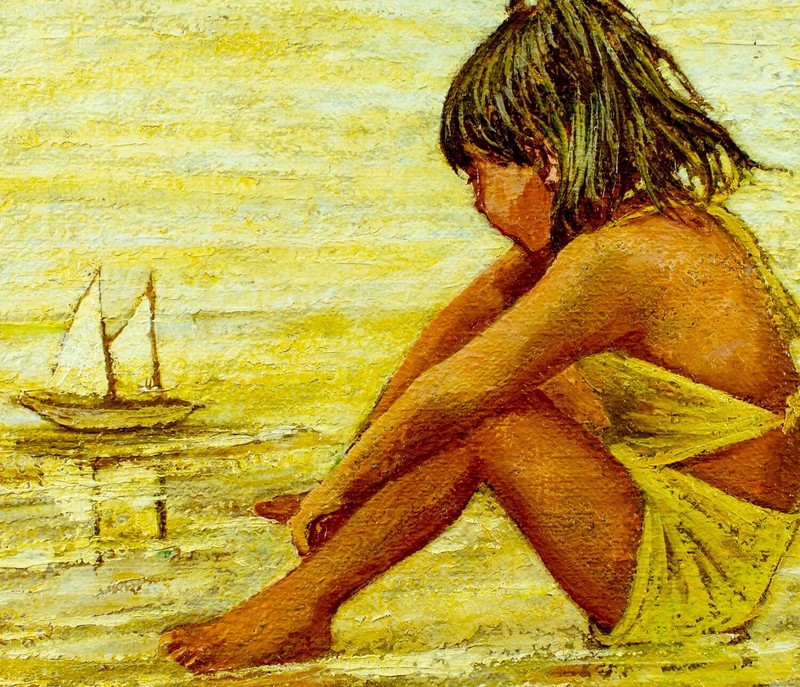 Helen Caswell (CA,1923-?) oil painting 136515 gallery