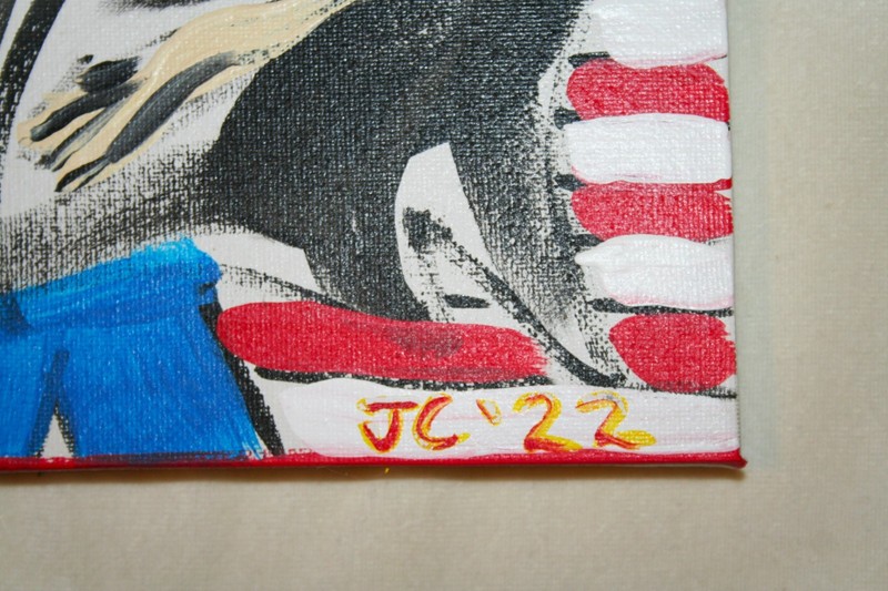AMERICAN PATRIOT COUNT DRACULA PAINTING by OUTSIDER ARTIST JR CHARLIE POP FOLK gallery