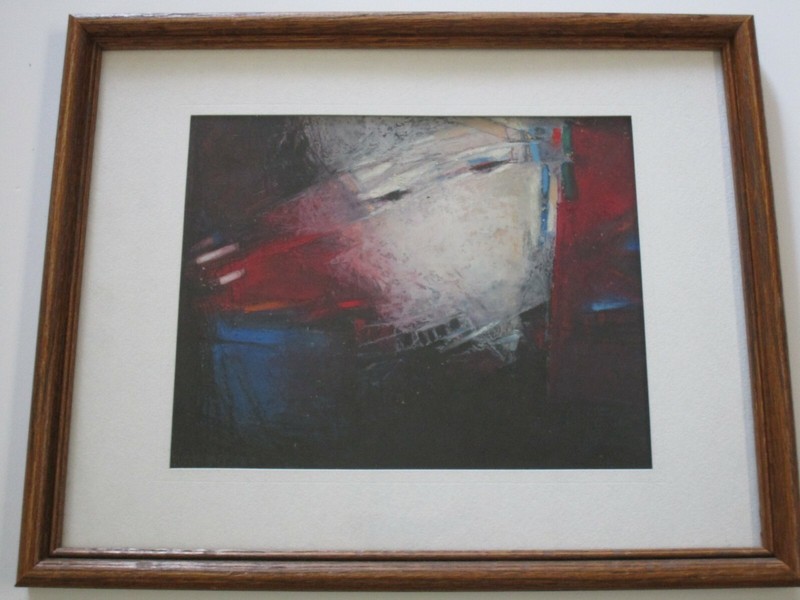 JUDITH HEBREW SIGNED ABSTRACT DRAWING MODERNIST EXPRESSIONISM NON OBJECTIVE gallery