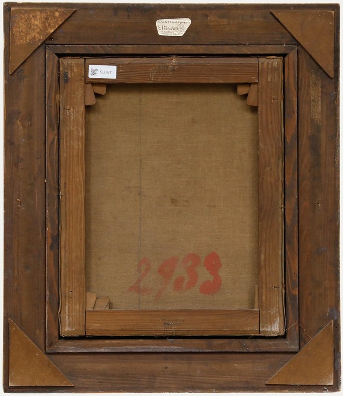 Framed Late 19th Century Oil - The Eavesdropper gallery