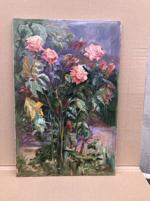 Original Oil Painting on Canvas by Ukrainian Artist – Framed, Hand Signed