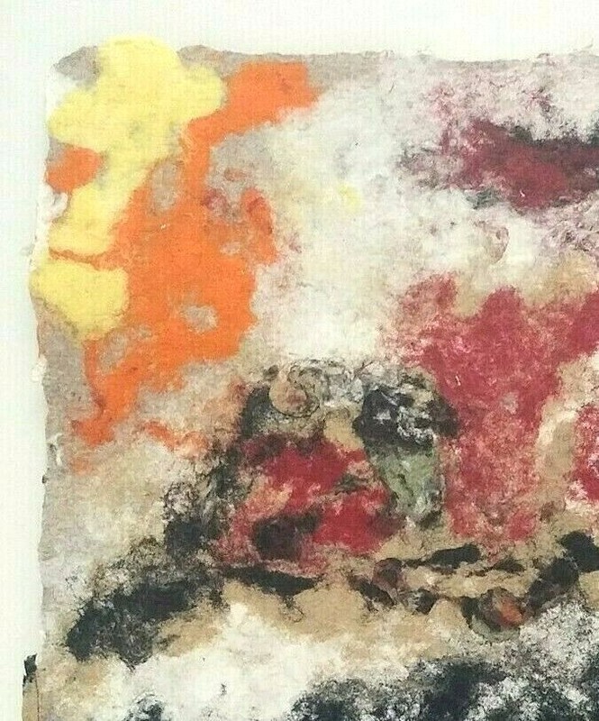 1990's ABSTRACT LANDSCAPE "FALL MIST" W/C L SALANDER Sd Infamous Artist/Dealer gallery