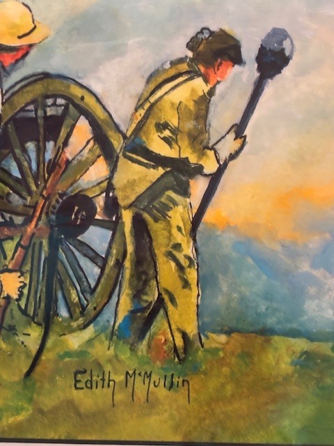 Edith McMullen ON THE BLUE RIDGE IN VIRGINIA CIVIL WAR Watercolor on Paper NEW gallery