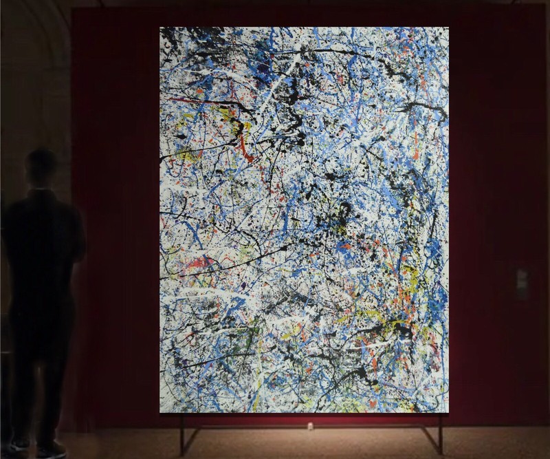 Jackson Pollock ￼style Professional Painting 84”X62” (7 Foot) Abstract Modern XL gallery