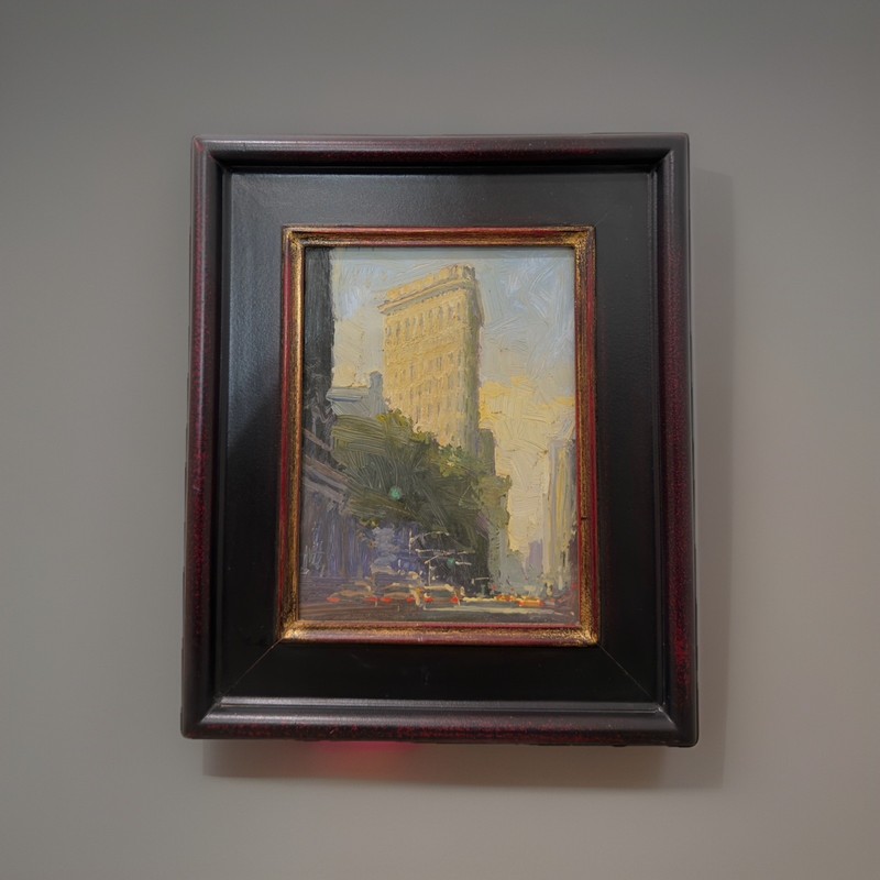 Ken Auster Iconic “Flatiron Building” New York City Original Paining. OOAK gallery