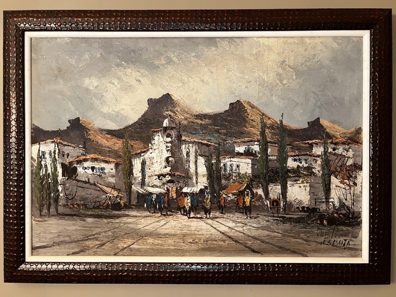 Pablo Espana Oil Painting Signed & Unrestored Probably His BEST WORK! 41”x29”