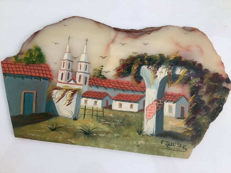 Painting on marble? Stone Slab by J. Tarrillo
