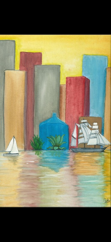 «Sailing on a Dreamscape» (watercolor) print