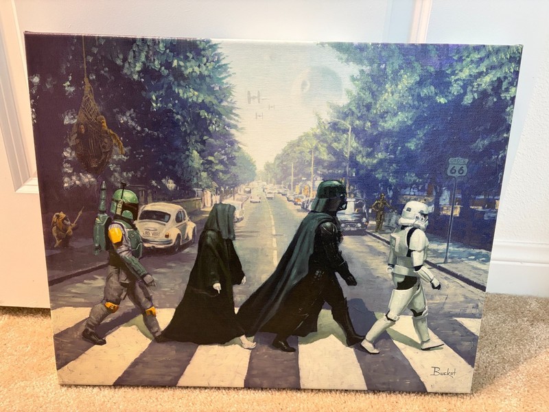 Star Wars-Abbey Rogue by Artist Bucket – Parody Art Original-16X20 Wrapped Canv