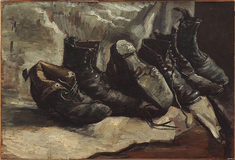 Vincent van Gogh – Three pairs of shoes Painitng Canvas Print wall home Decor