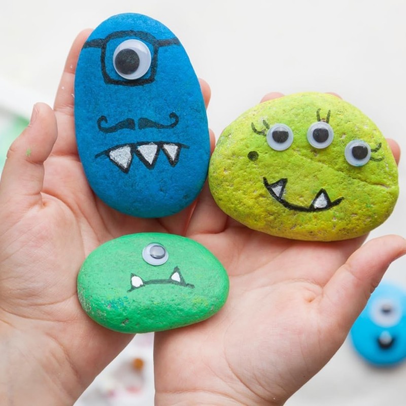 Large Rocks for Painting, 20PCS River Rocks for Painting, 3-4 Inches Flat Smo... gallery