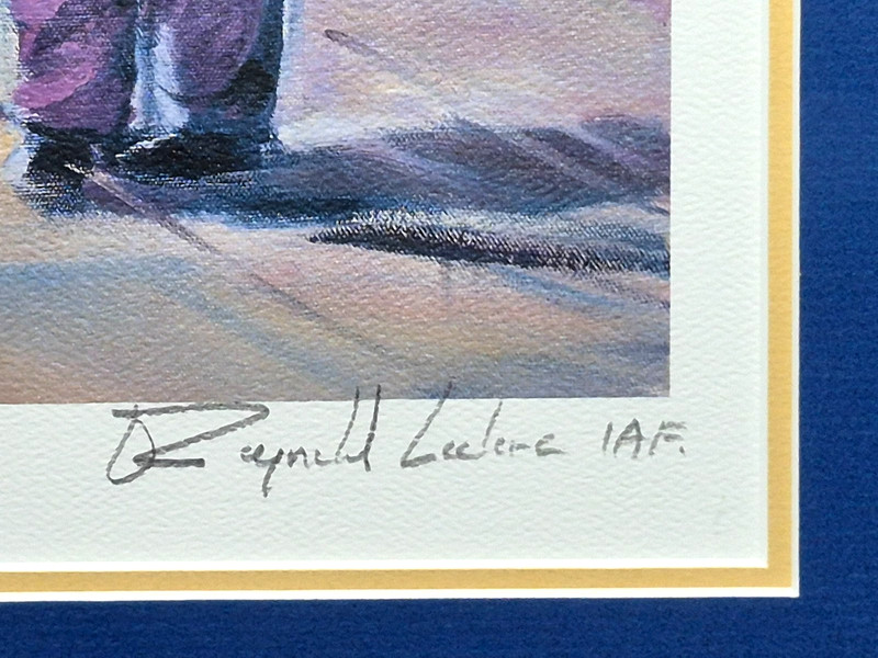 Raynald Leclerc Signed Lithograph 337/475 Framed 16x20 Mat Glass Canadian Art gallery