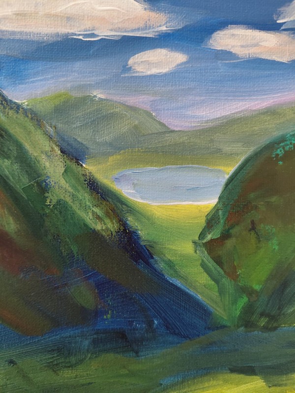 MONA VIVAR 11x14 Hand - Painted Landscape Acrylic Art - Canvas Wall Decor gallery