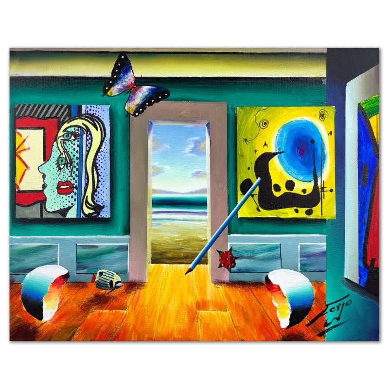 Ferjo, Original Painting on Canvas, Hand Signed with Letter of Authenticity.