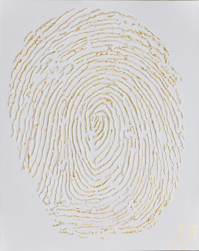 Paintings on canvas Fingerprint Original Signed by author Inna Parkhomenko gallery